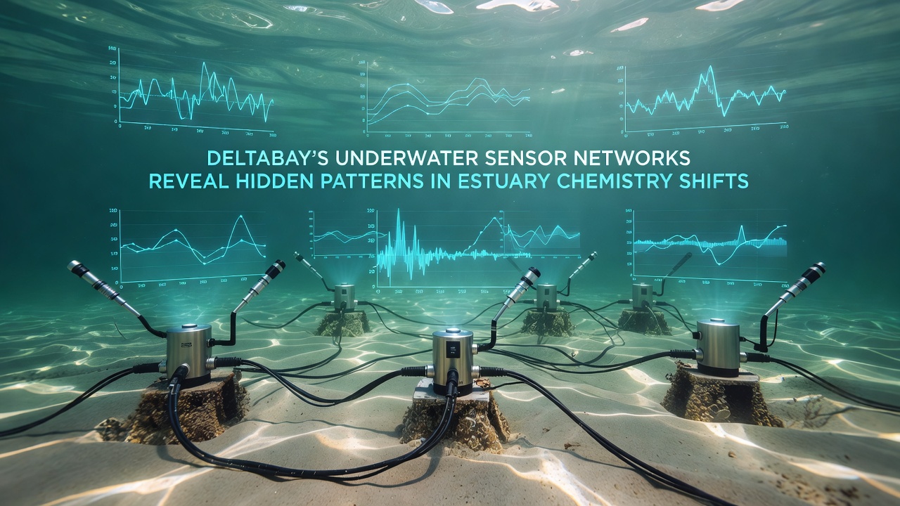 Data visualization from Deltabay sensor network showing estuary chemistry trends